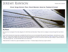Tablet Screenshot of music.rawson.me.uk